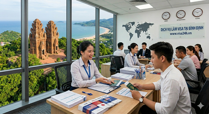 dịch vụ làm visa tại bình định