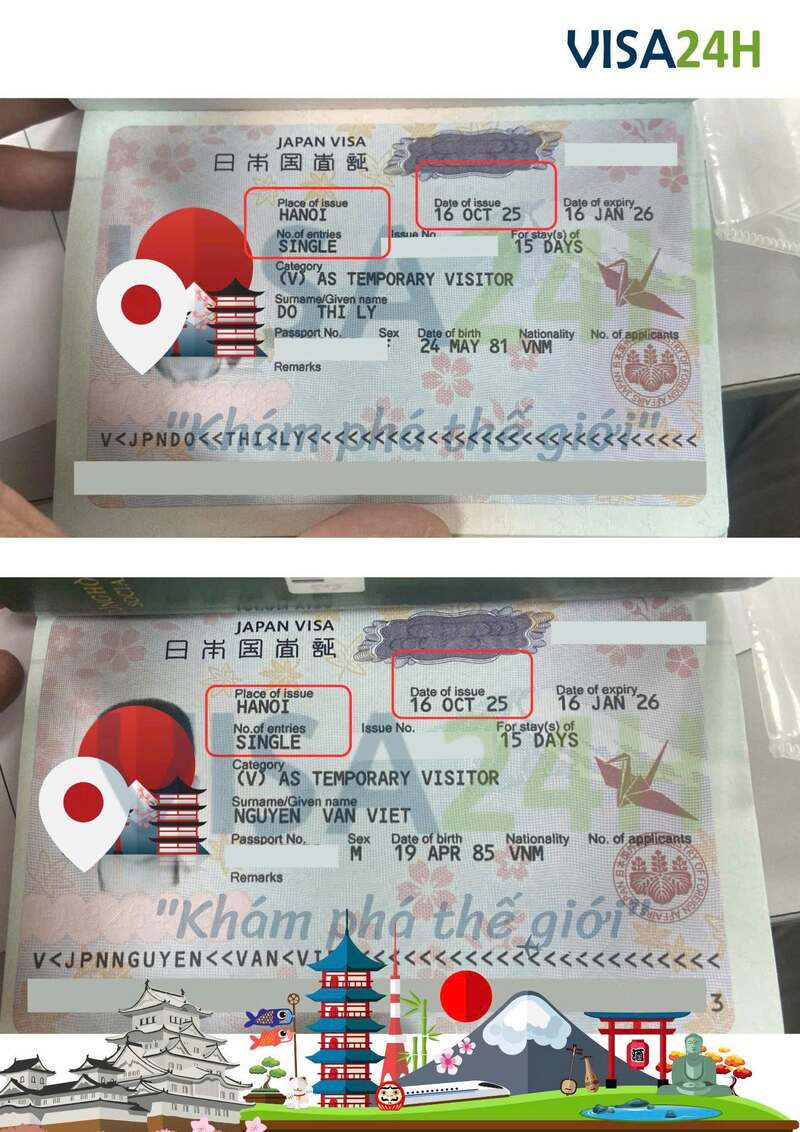 Kết quả visa Nhật Bản thành công