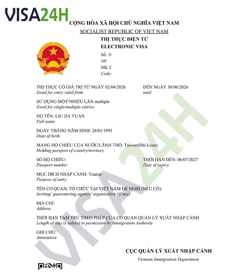 e visa viet nam