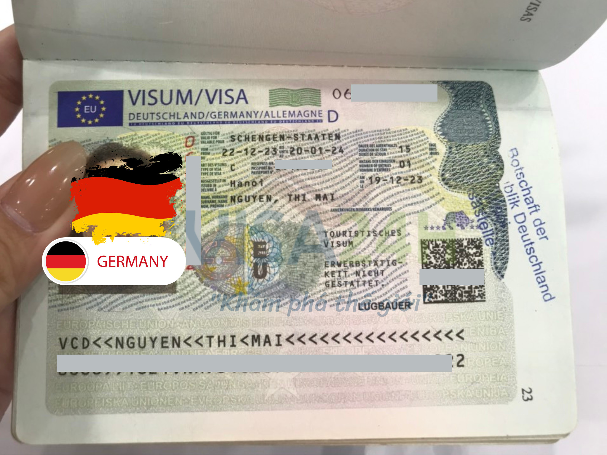 Hướng dẫn xin visa Đức du lịch tự túc